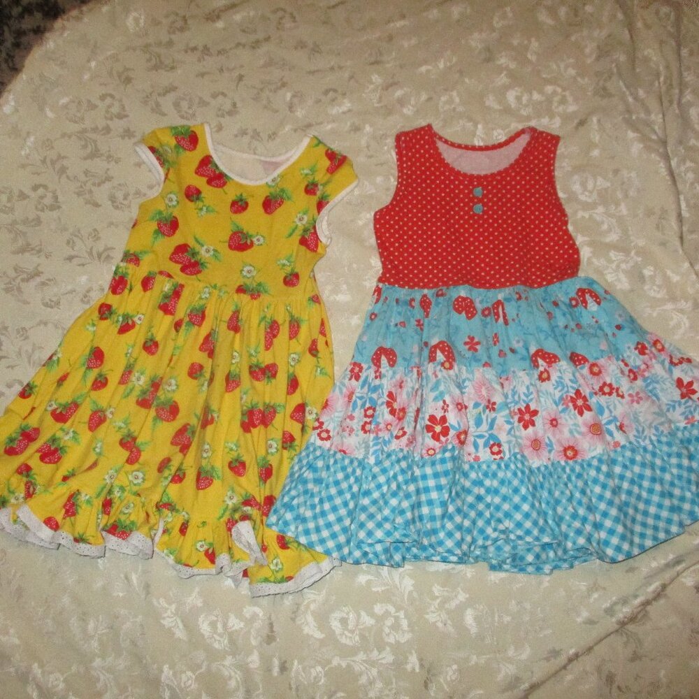 2 Eleanor Rose Ladybug 🐞 & Strawberry dress 6/7